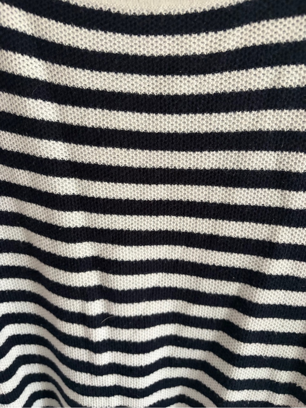 J. Jill Black & White Striped Crewneck Knit Top - Picture 4 of 5